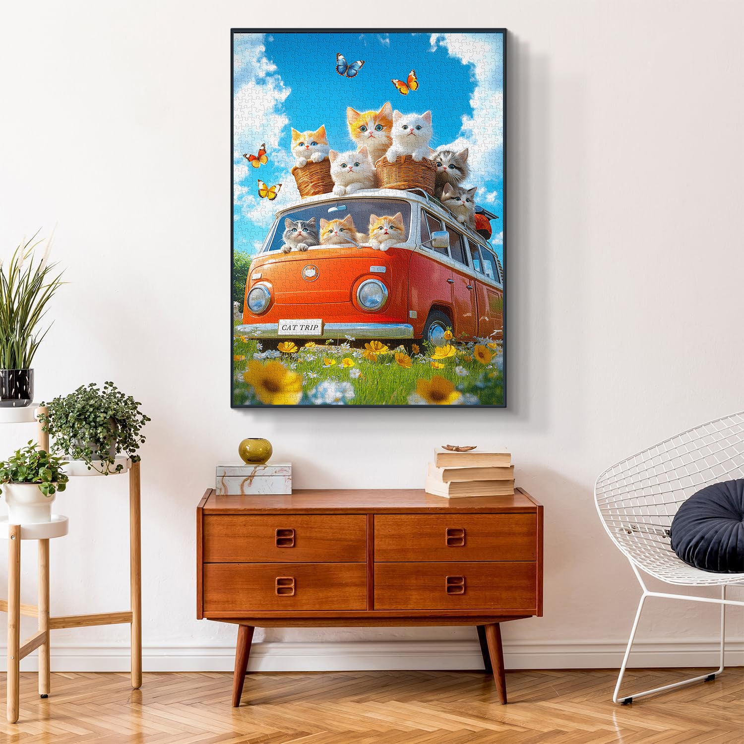 Sunny Cat Ride Puzzle 1000 Teile