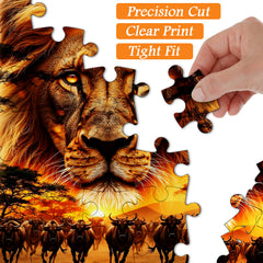 King of the Grasslands Jigsaw Puzzle 1000 Pieces