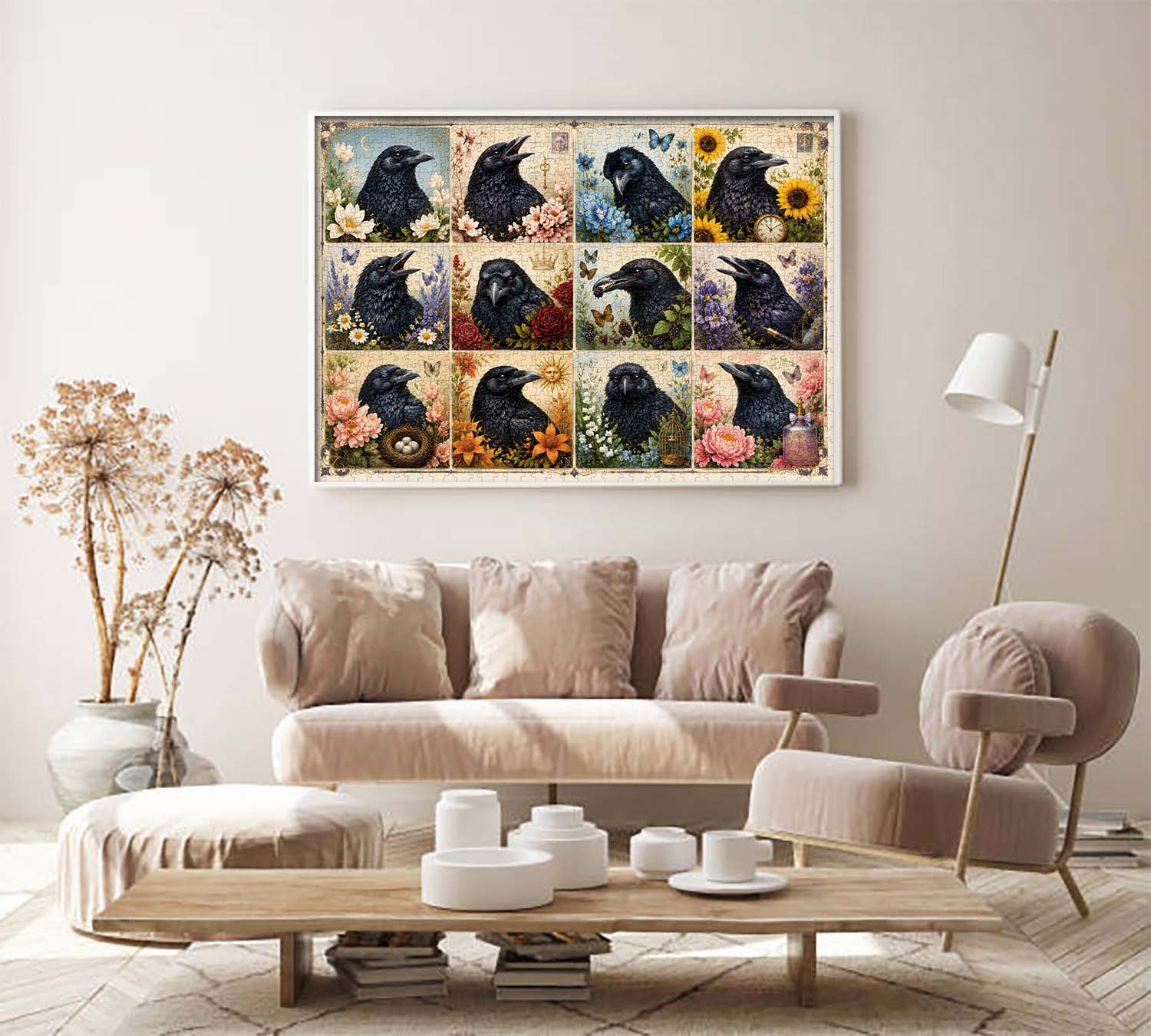 Garden Raven Art Jigsaw Puzzle 1000 Pieces