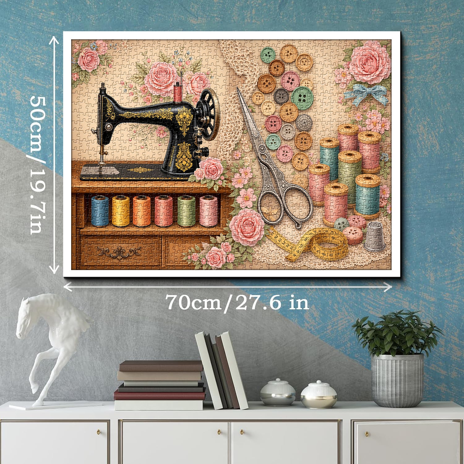 Vintage Sewing Room Jigsaw Puzzle 1000 Pieces