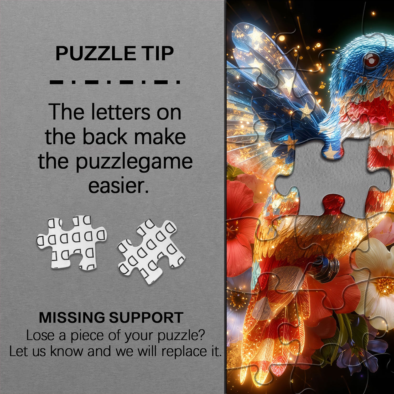 Freedom Hummingbird Jigsaw Puzzle 1000 Pieces