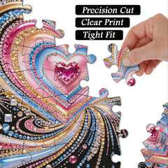 Dazzling Gem Heart Jigsaw Puzzle 1000 Pieces