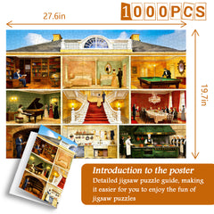 Elegant Manor Life Jigsaw Puzzle 1000 Pieces