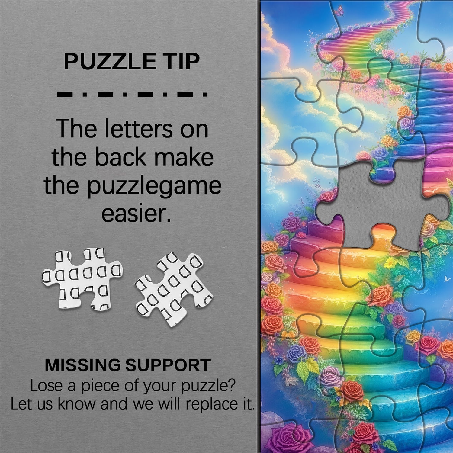 Regenbogenstufen-Puzzle 1000 Teile
