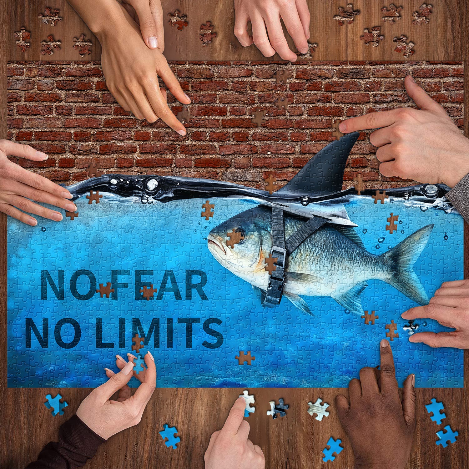 Courageous Fish Jigsaw Puzzle 1000 Pieces