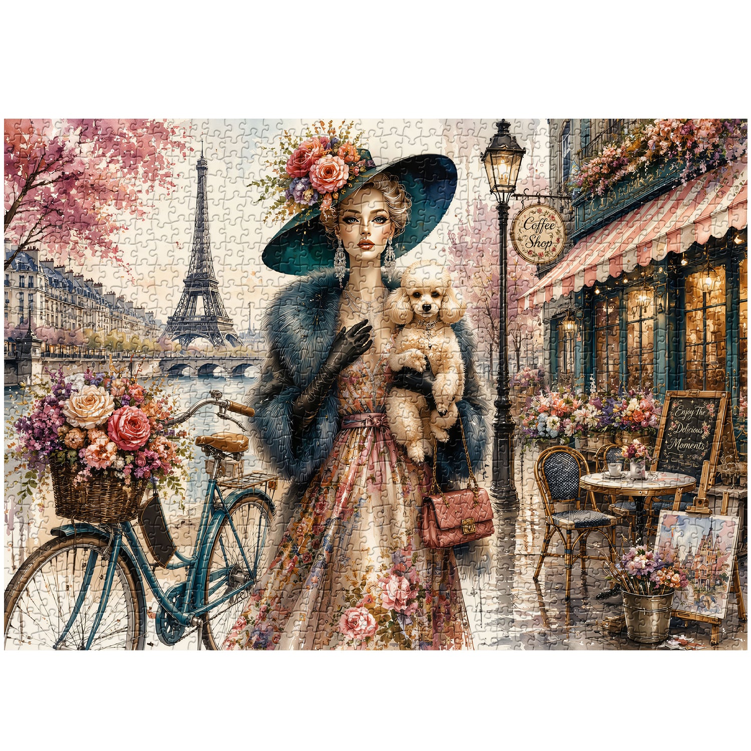 Paris Floral Breeze Puzzle 1000 Teile