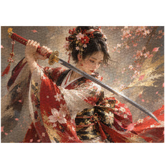 Sakura Katana Lady Puzzle 1000 Teile