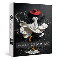 White Skirt Dance Jigsaw Puzzle 1000 Pieces