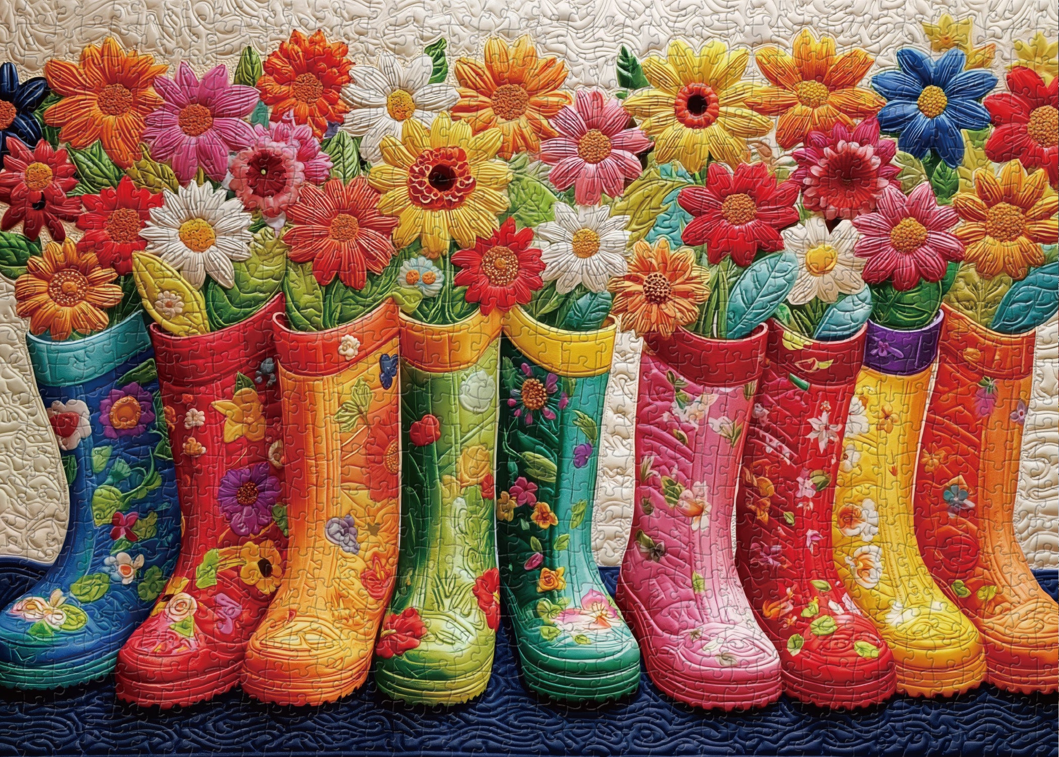 Blumenstiefel Puzzle 1000 Stücke