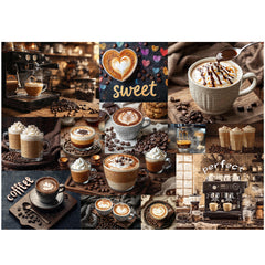 Kaffeekunst Freude Puzzle 1000 Stücke