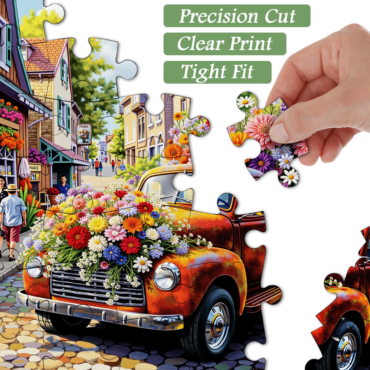 Blumenduftstadt-Puzzle 1000 Teile