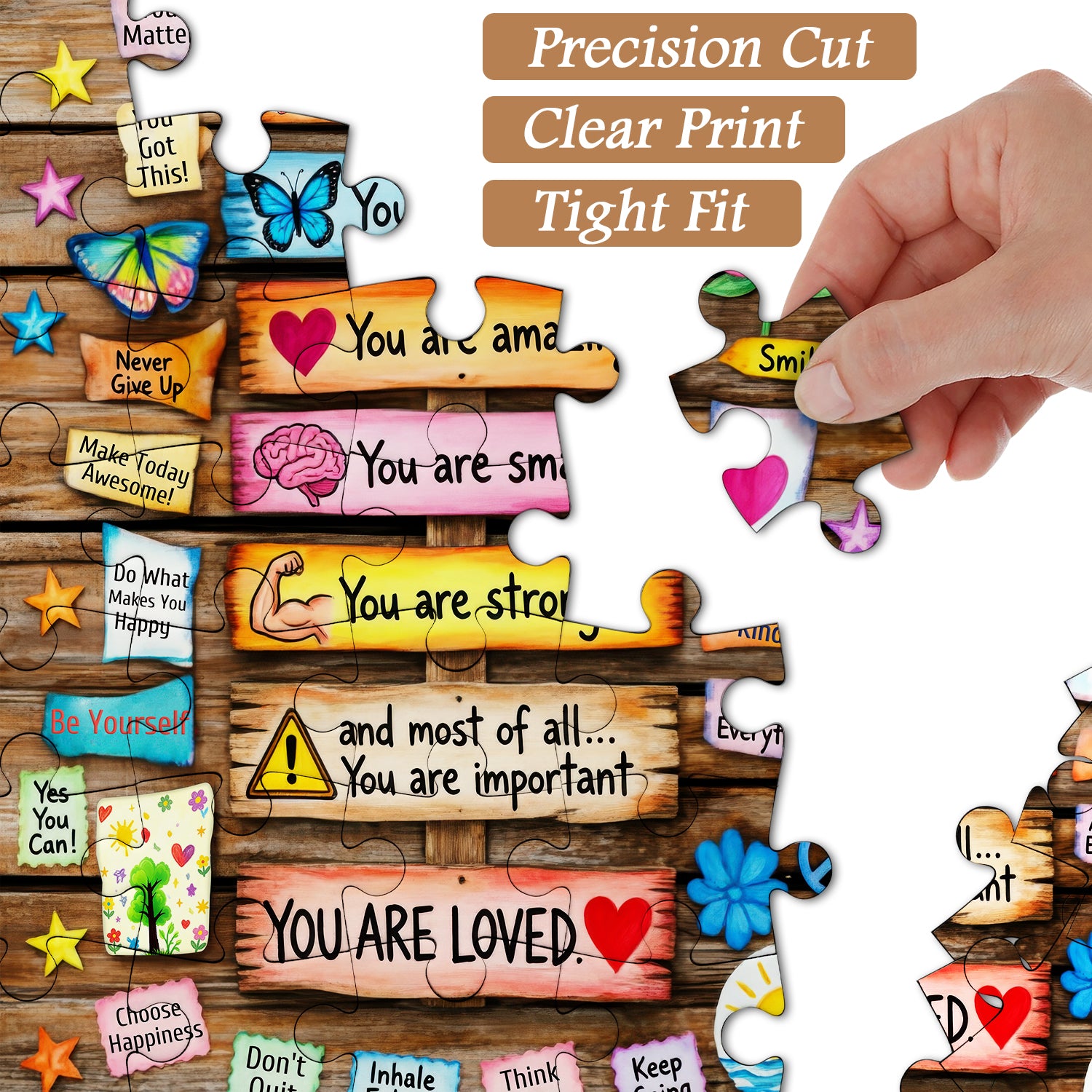 Tägliche Positivität Puzzle 1000 Teile