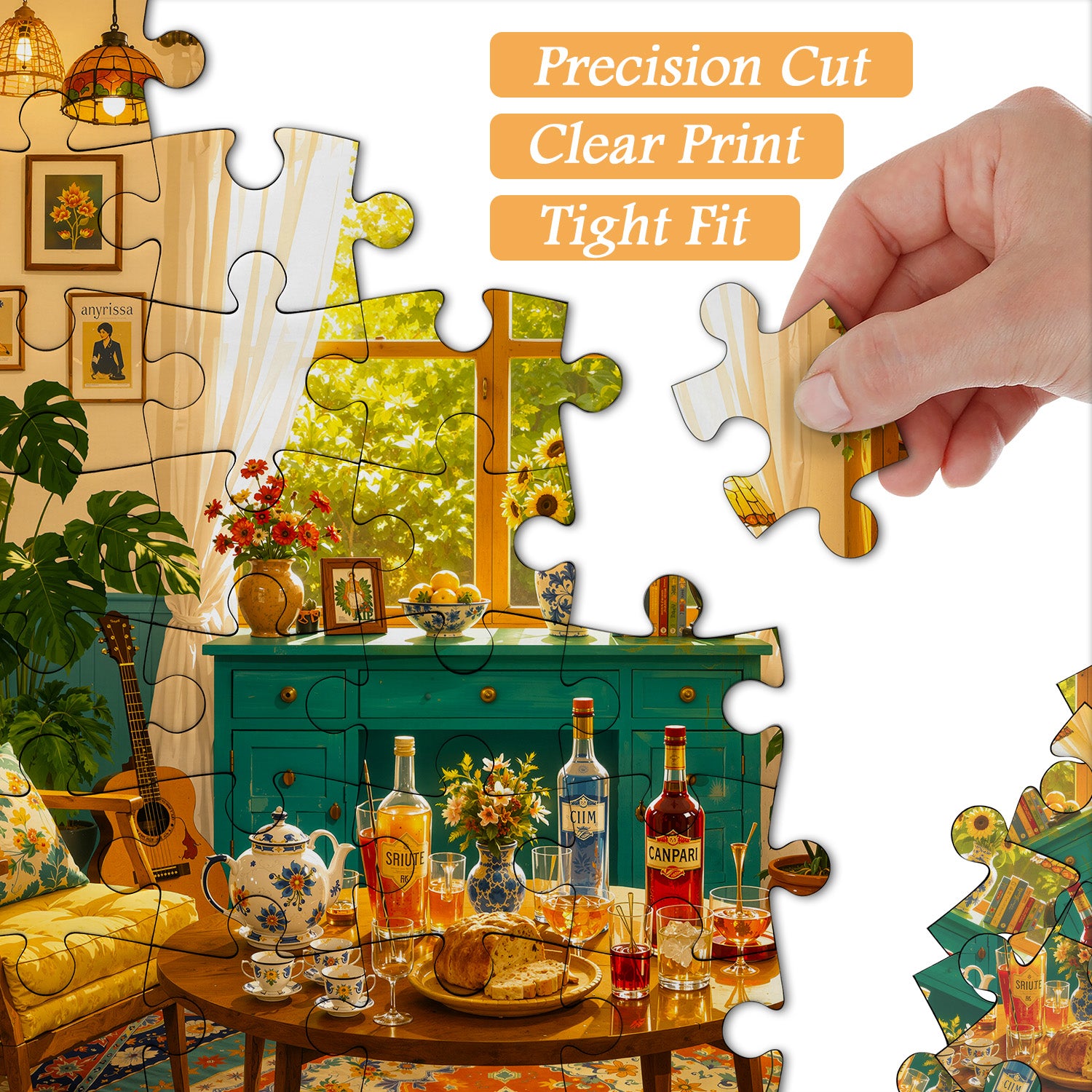 Gemütliches Landhaus-Kunst-Puzzle, 1000 Teile