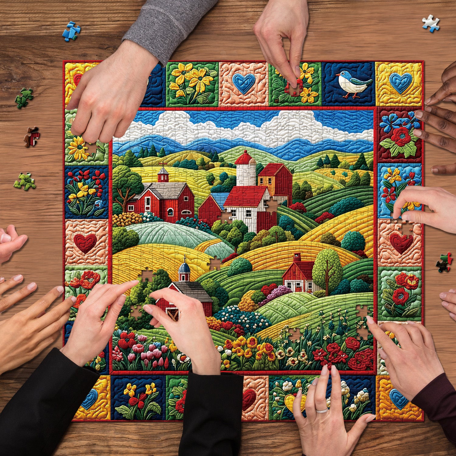 Quilted Homestead Puzzle 1000 Teile