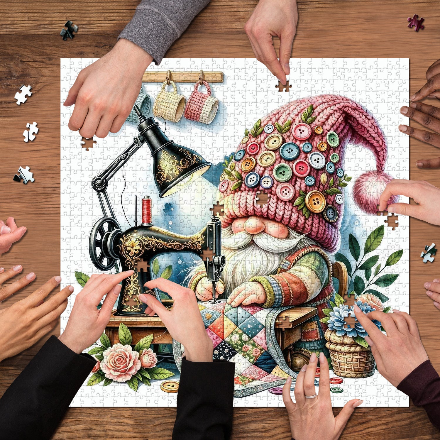 Quilt Craft Gnome Puzzle 1000 Teile
