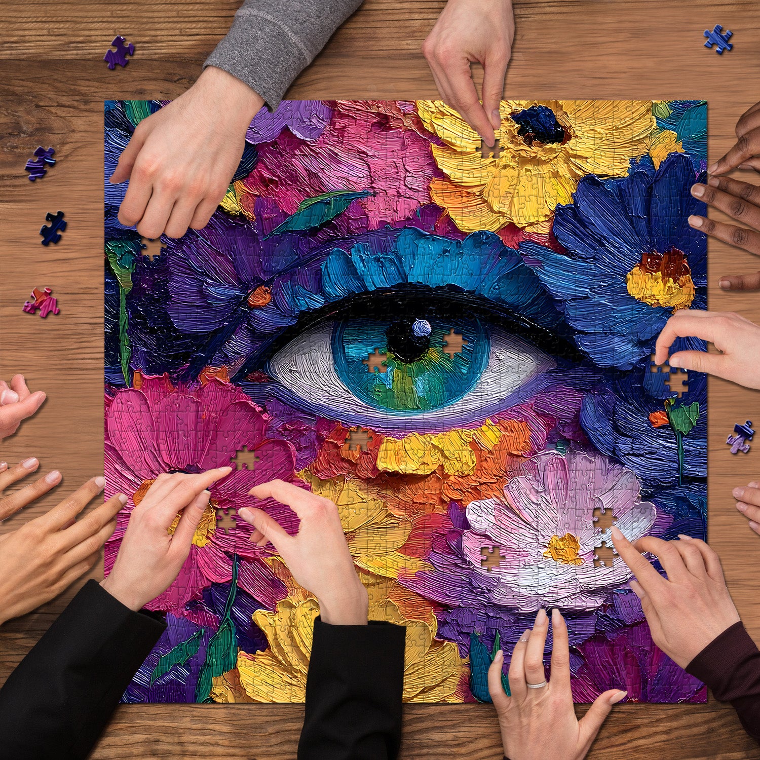 Blumenaugen-Puzzle 1000 Teile