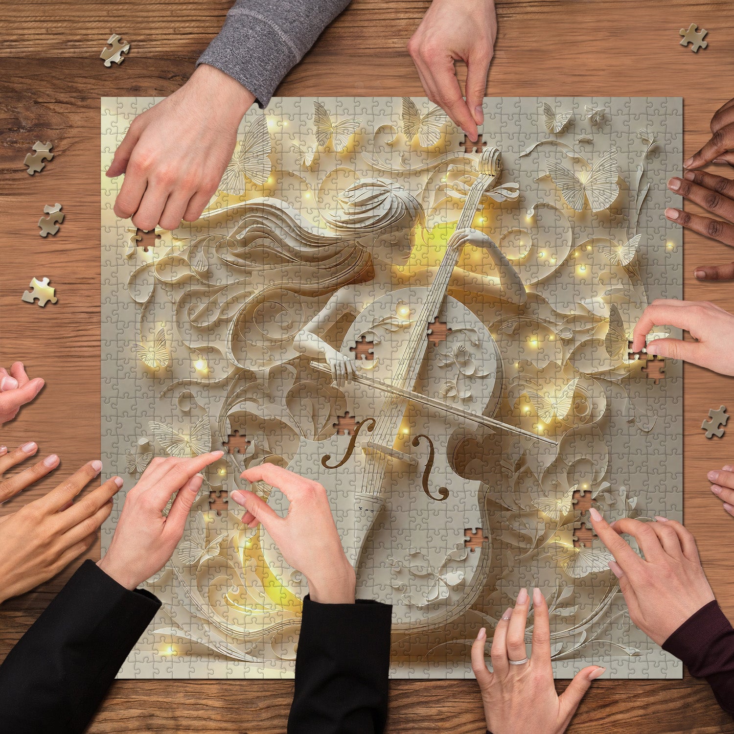 Paper Butterfly Melody Jigsaw Puzzle 1000 Pieces