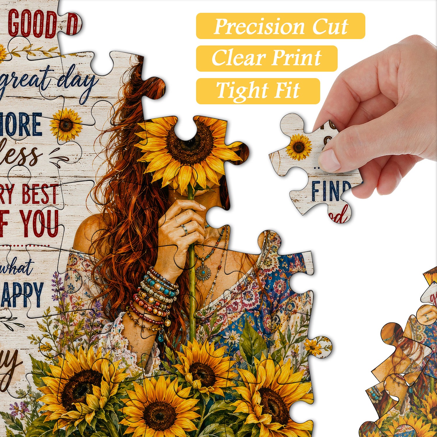 Sunflower Positivity Jigsaw Puzzle 1000 Pieces