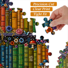 Botanical Bookshelf Jigsaw Puzzle 1000 Pieces