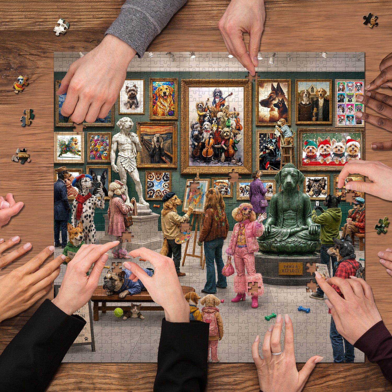 Fur & Fine Art Gallery Puzzle 1000 Teile