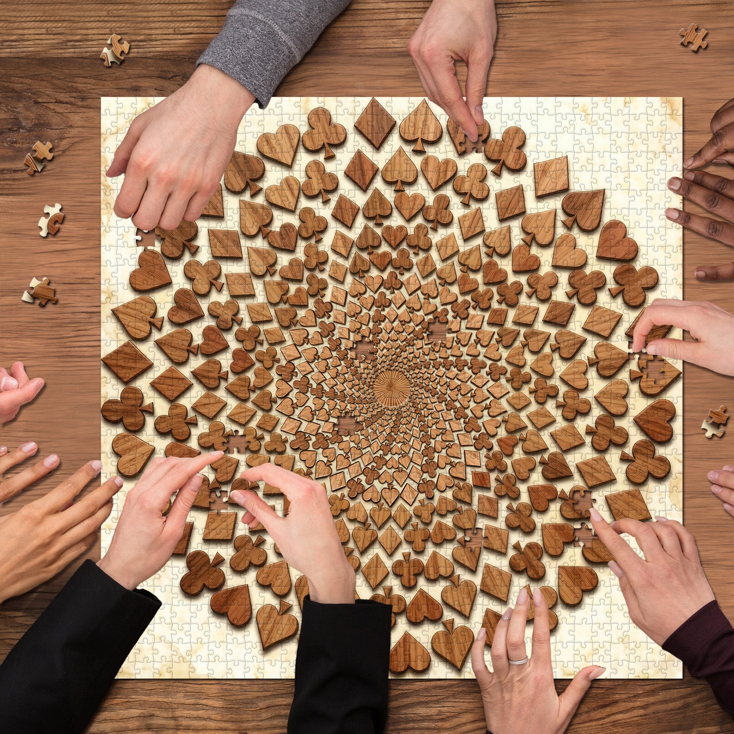 Spiral Wooden Art Jigsaw Puzzle 1000 Pieces