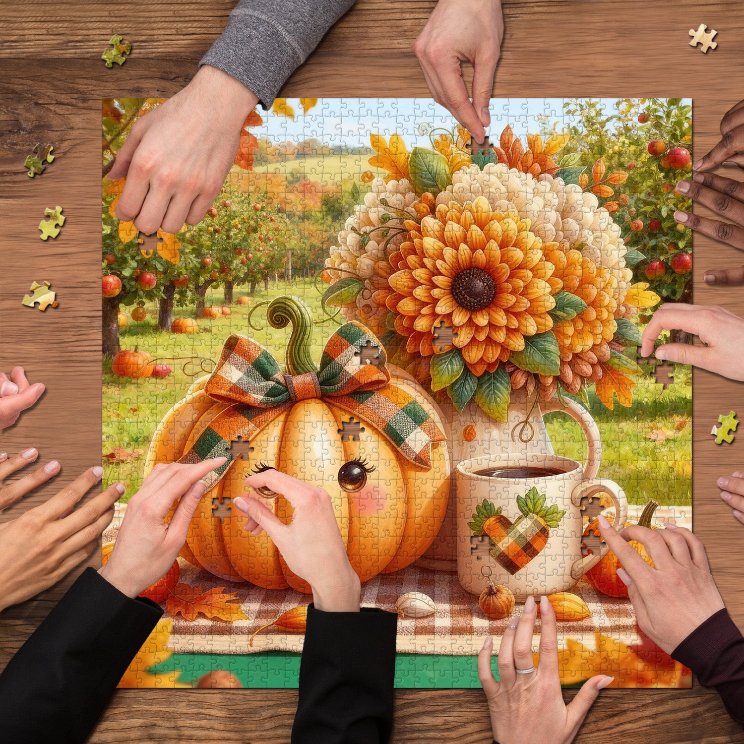 Fragrant Pumpkin Fun Jigsaw Puzzle 1000 Pieces