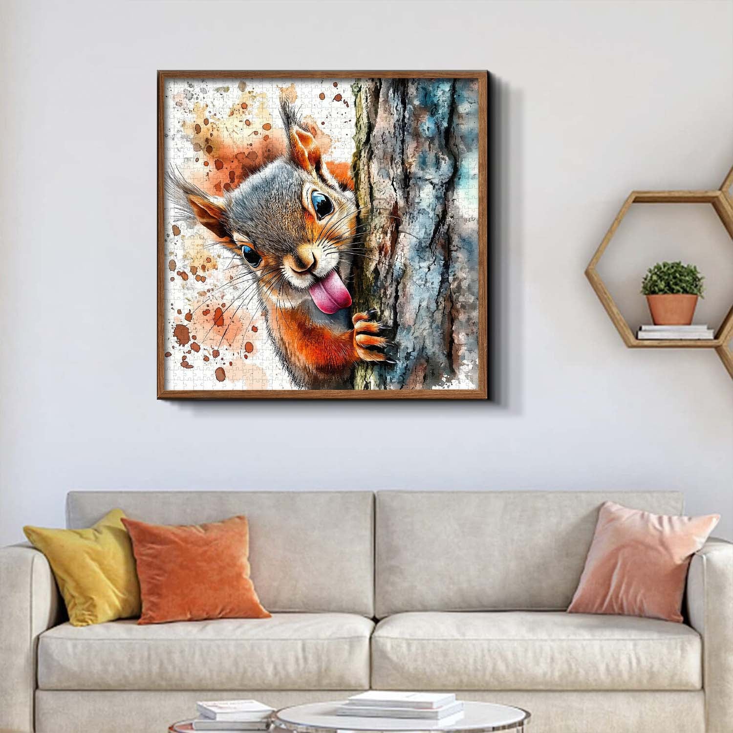 Mischievous Squirrel Jigsaw Puzzle 1000 Pieces