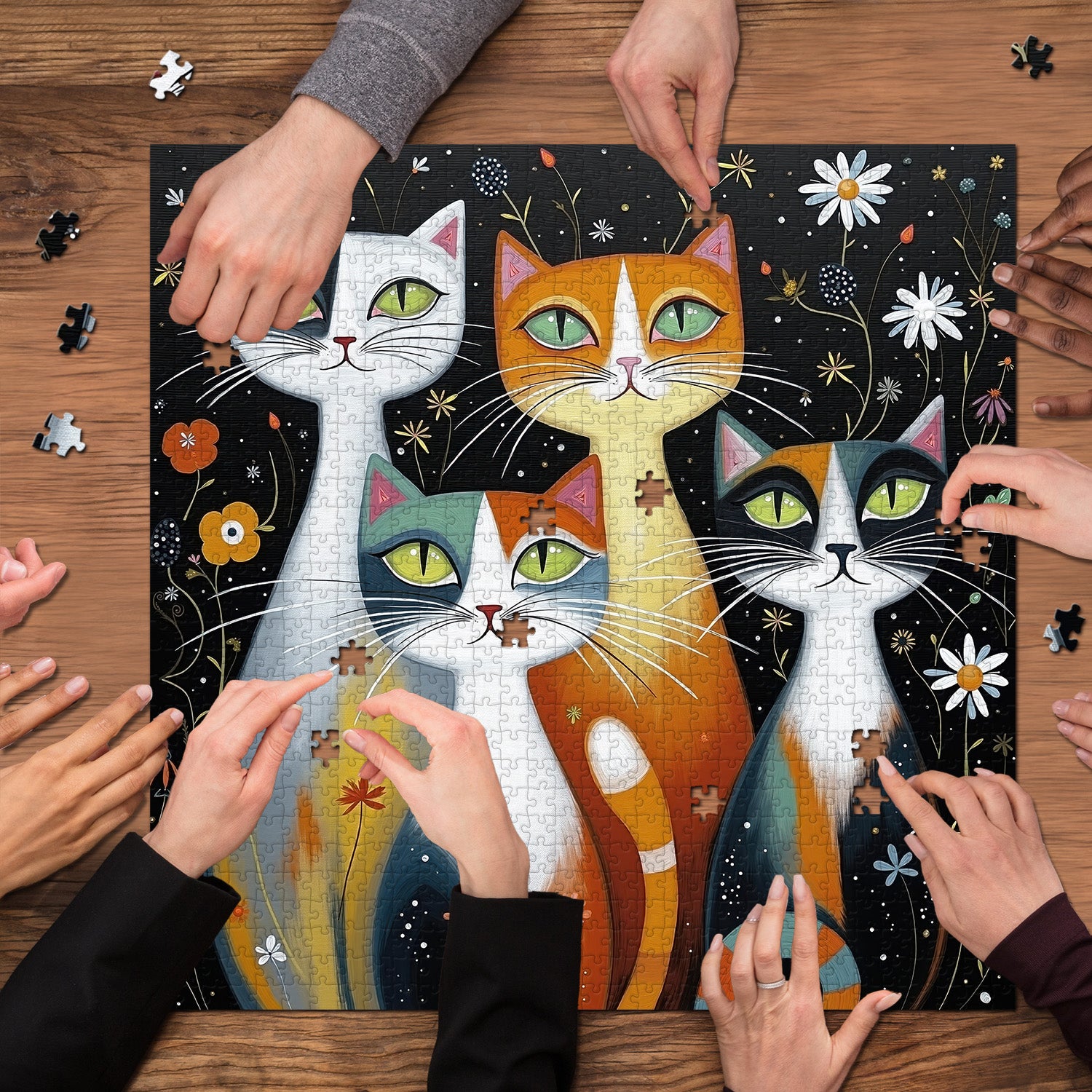 Garden Muse Cats Puzzle 1000 Teile