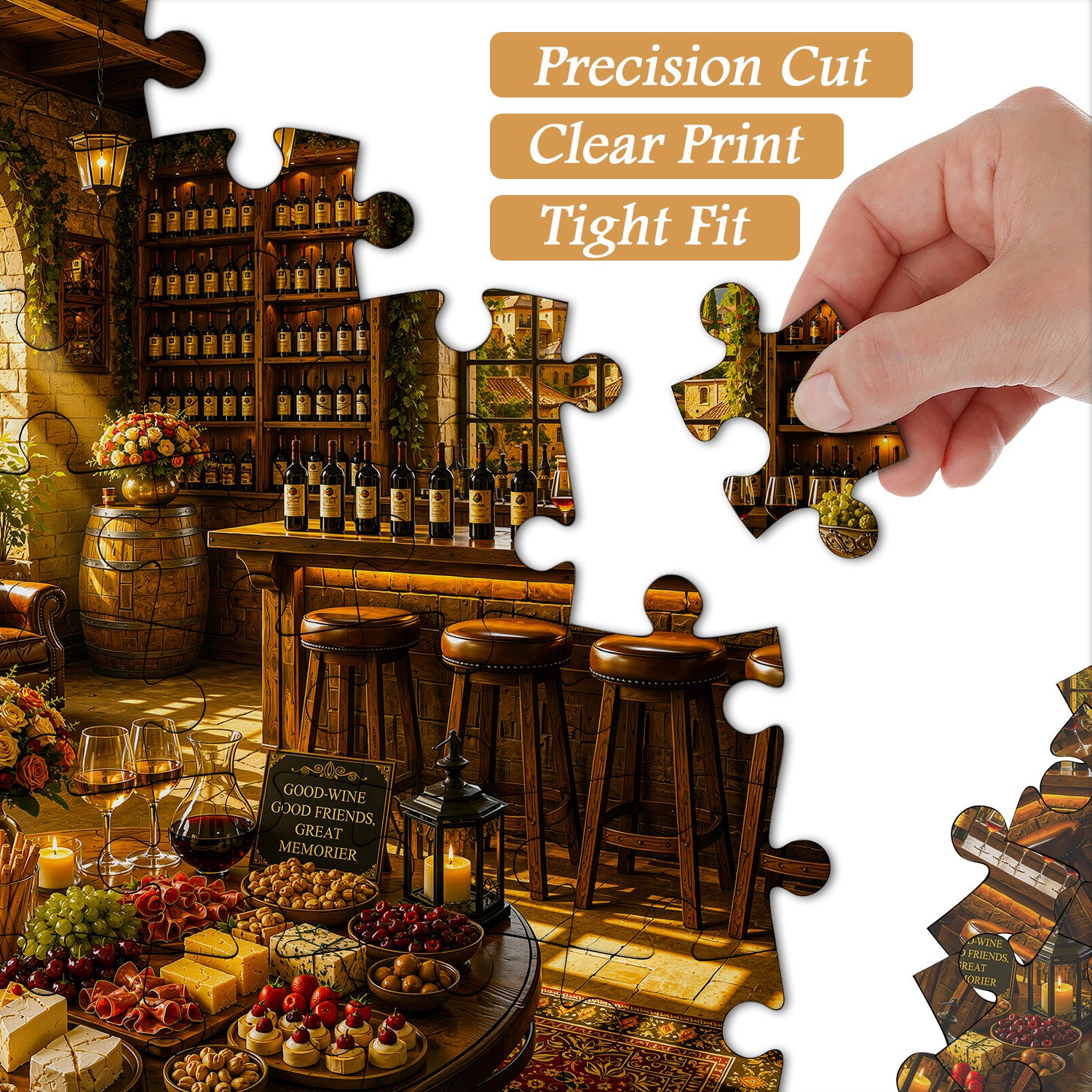 Sunlit Wine Tavern Jigsaw Puzzle 1000 Pieces