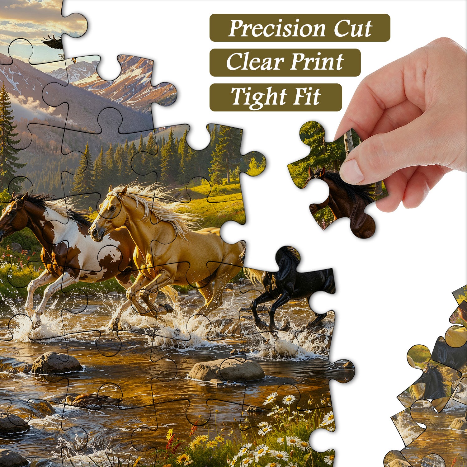 Meadow Creek Horses Jigsaw Puzzle 1000 Pieces