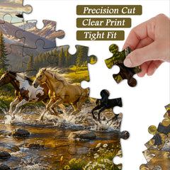 Meadow Creek Horses Jigsaw Puzzle 1000 Pieces