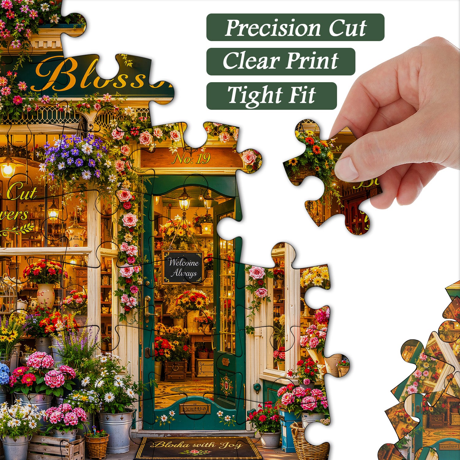 Buntes Blumenladen-Puzzle 1000 Teile