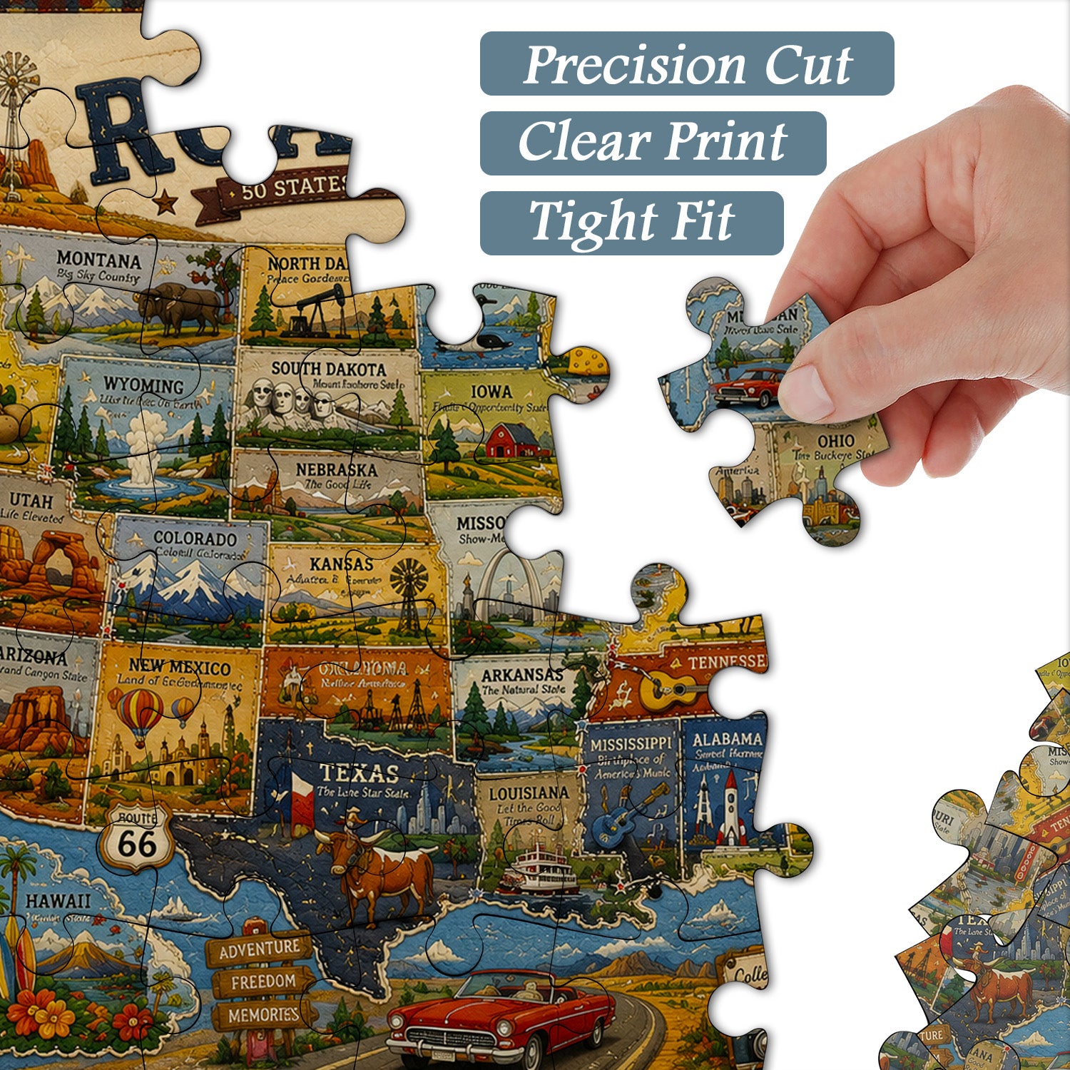American Road Trip Jigsaw Puzzle 1000 Pieces