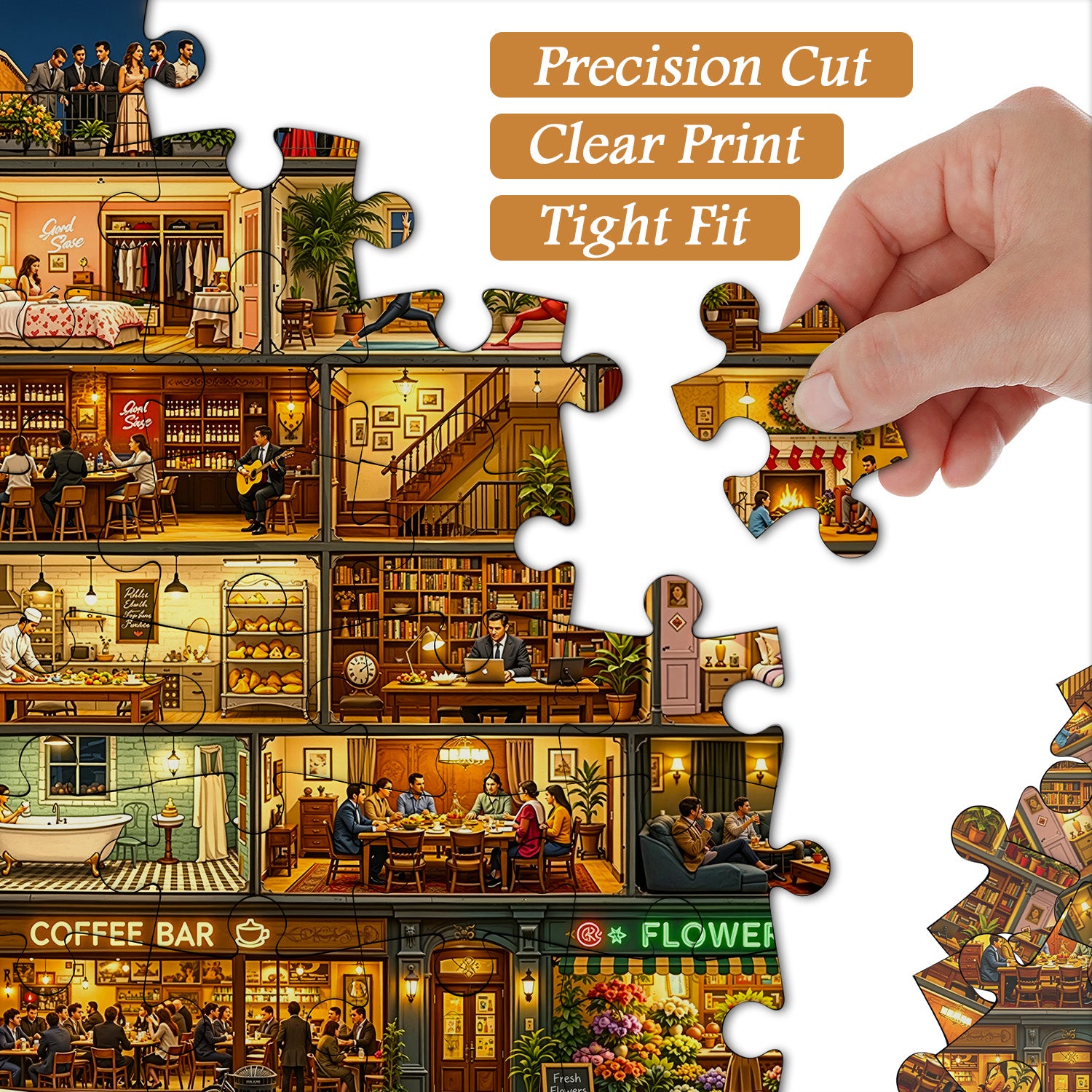 Home in Night Jigsaw Puzzle 1000 Pieces
