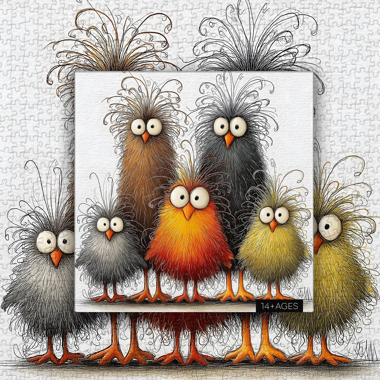 Abstract Chicken Jigsaw Puzzle 1000 Pieces