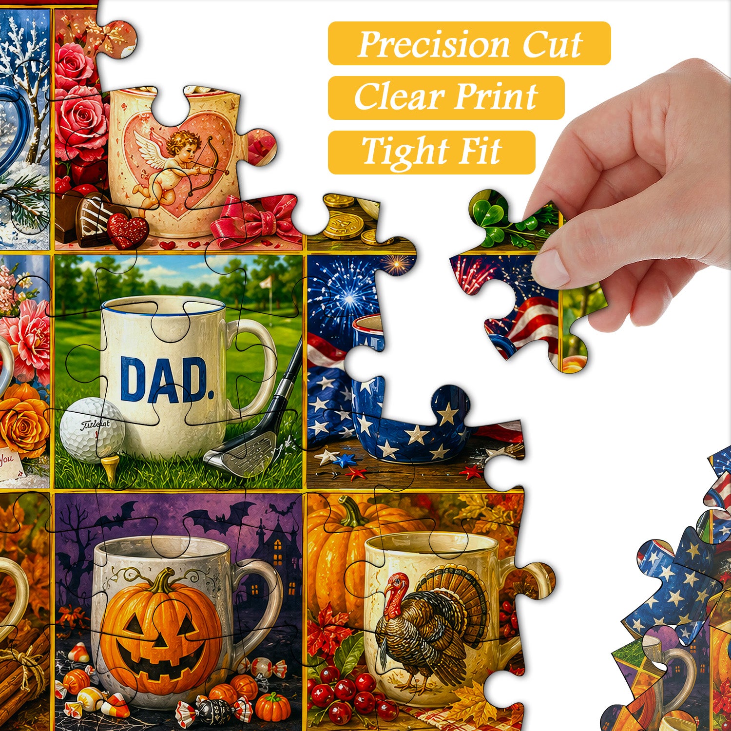Holiday Mug Collection Jigsaw Puzzle 1000 Pieces
