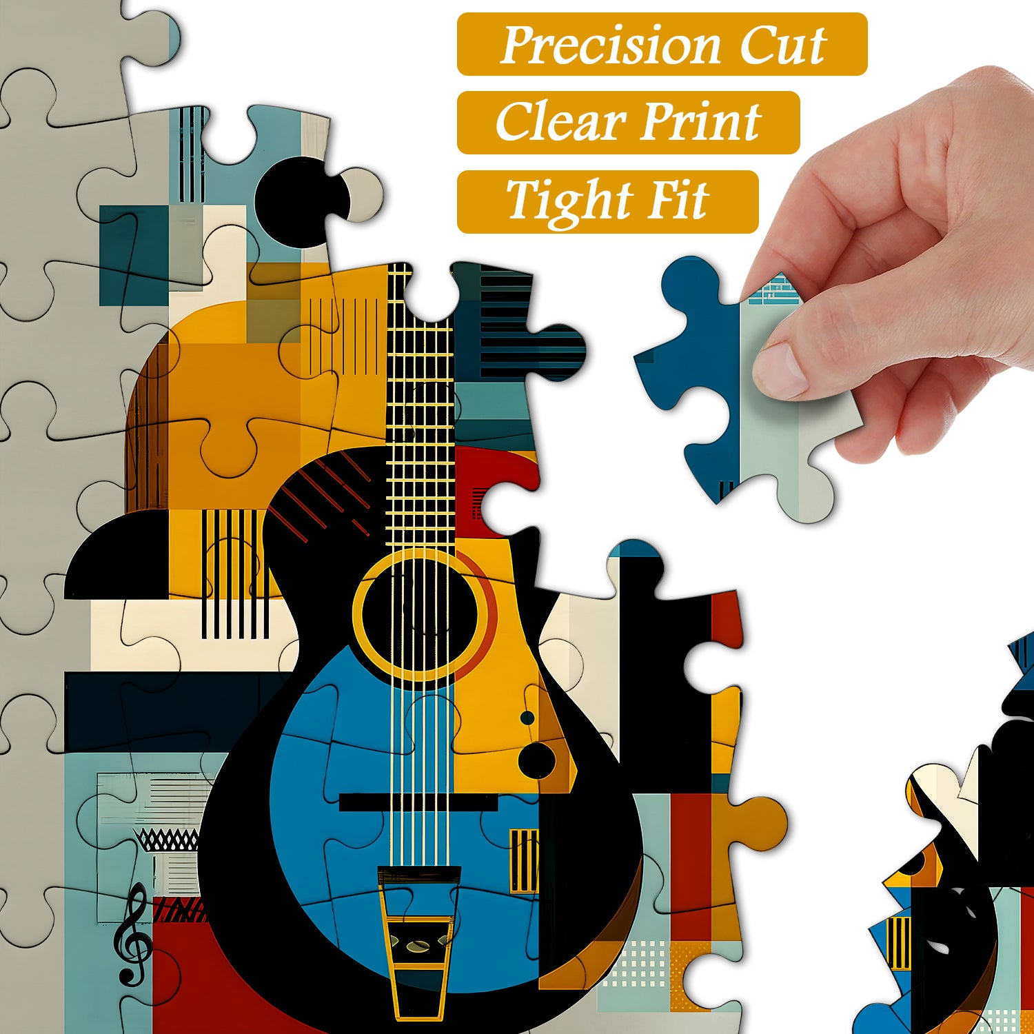 Modern Art Guitar Jigsaw Puzzle 1000 Pieces