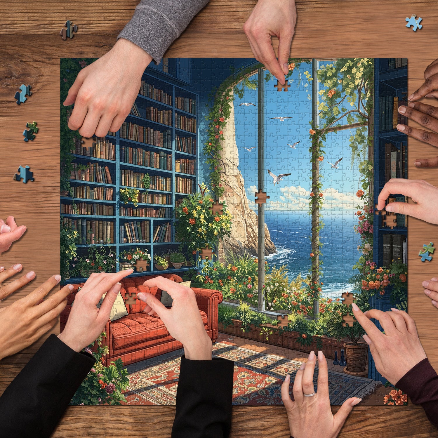 Seaside Reading Retreat Jigsaw Puzzle 1000 Pieces