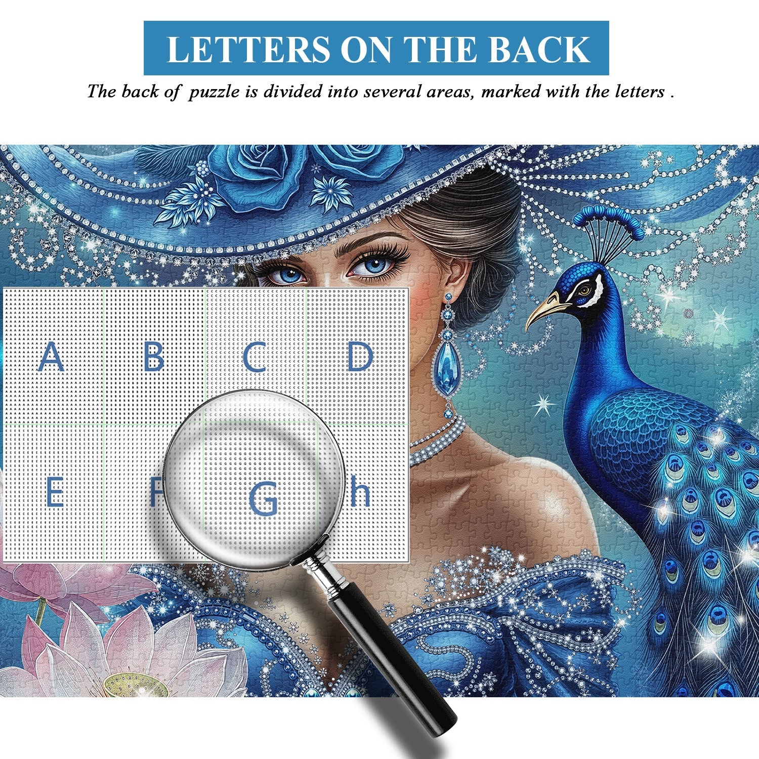 Das Pfauendame-Puzzle 1000 Teile