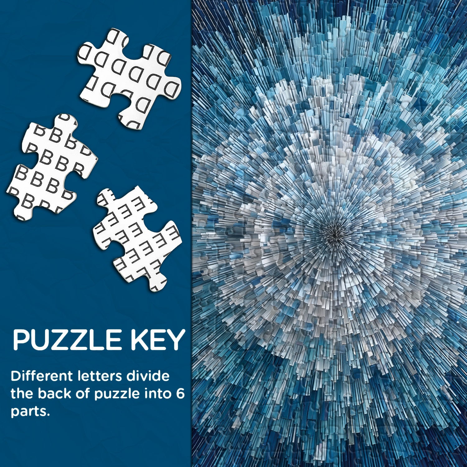 Burst of Blue Jigsaw Puzzle 1000 Pieces
