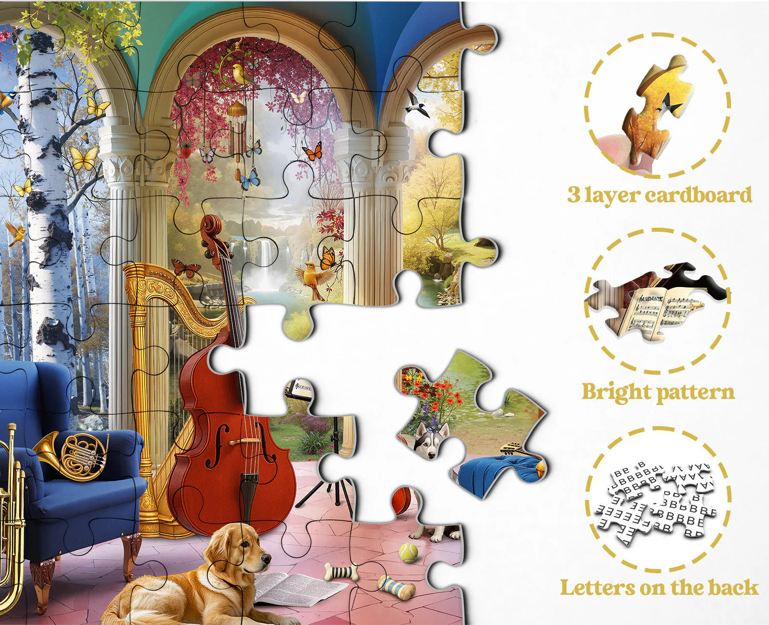 Jahreszeitenkammer-Puzzle 1000 Teile