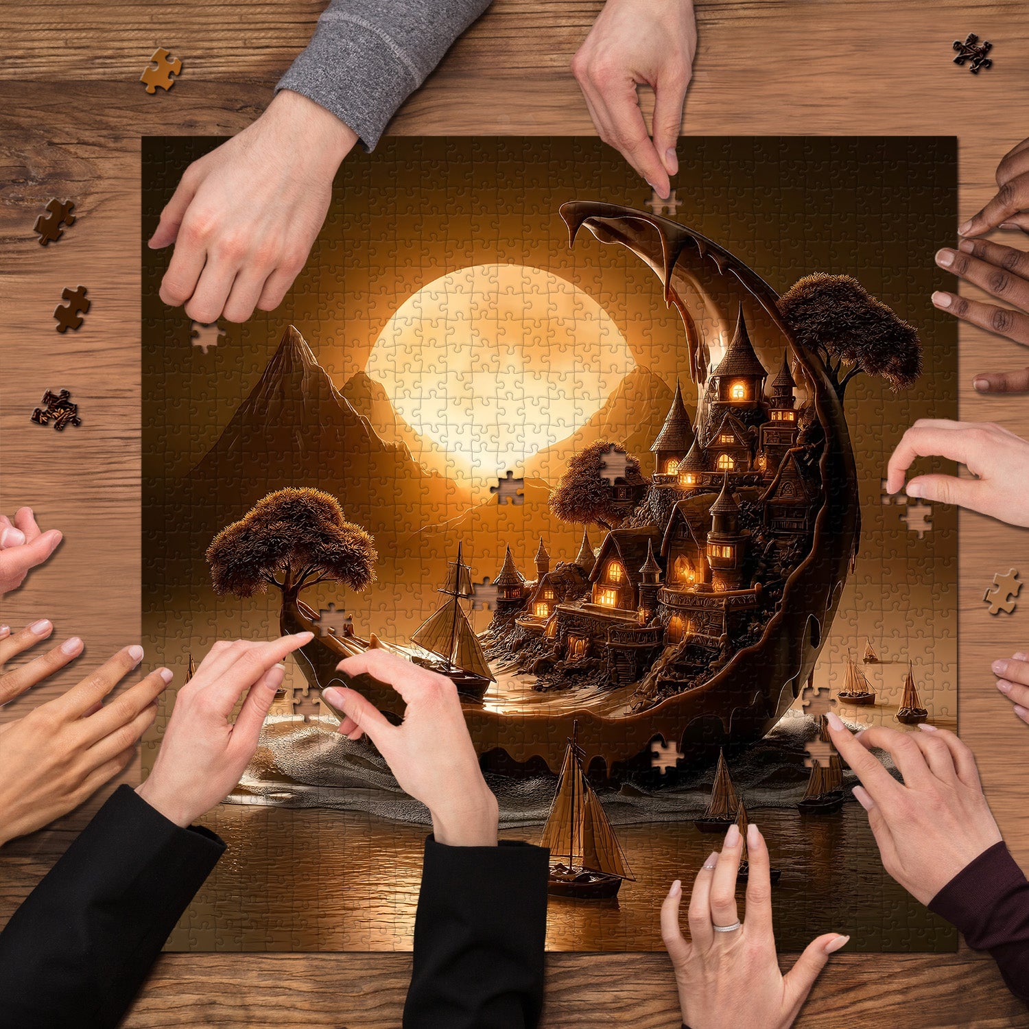 Moonlit Haven Jigsaw Puzzle 1000 Pieces