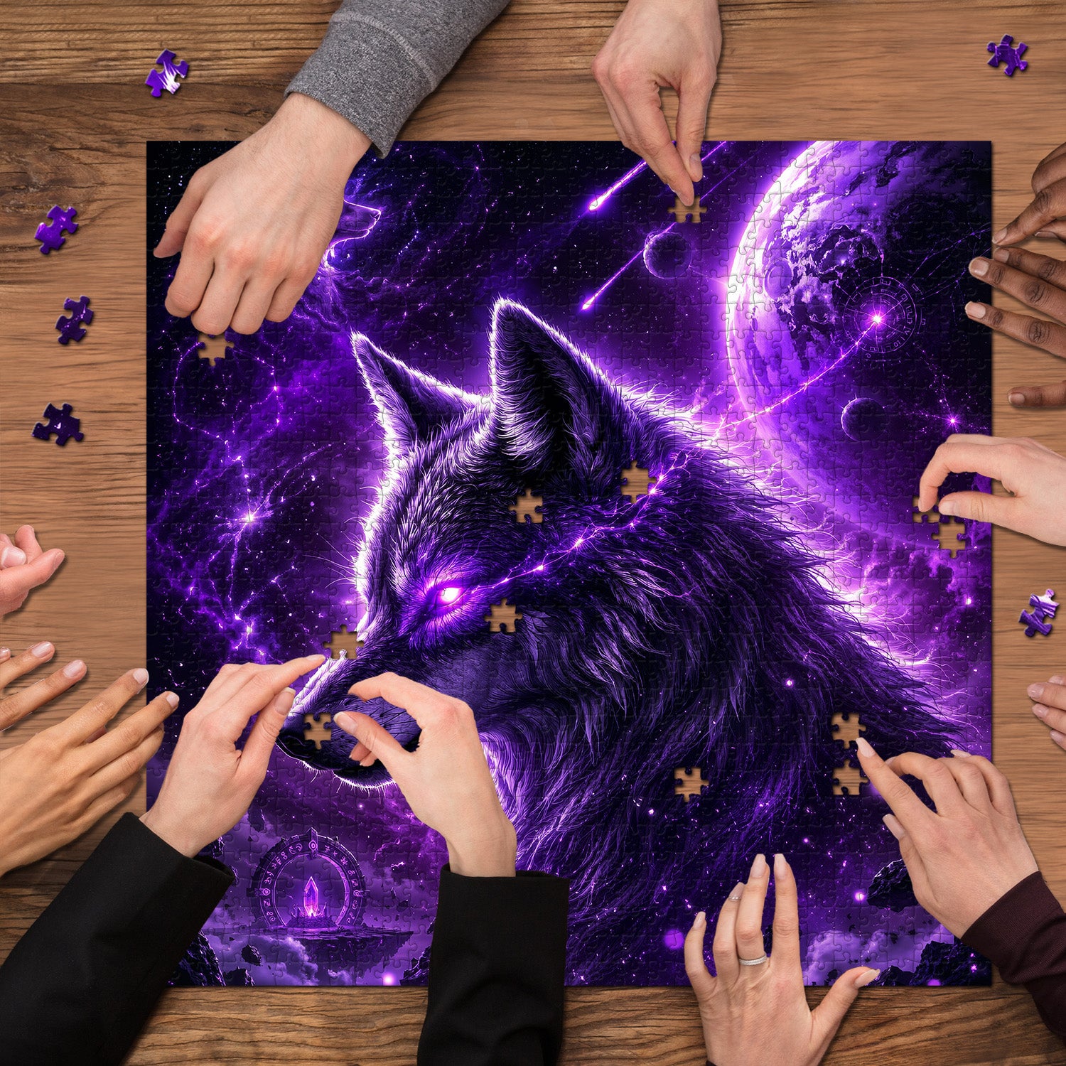 Nebula Wolf Soul Puzzle 1000 Teile