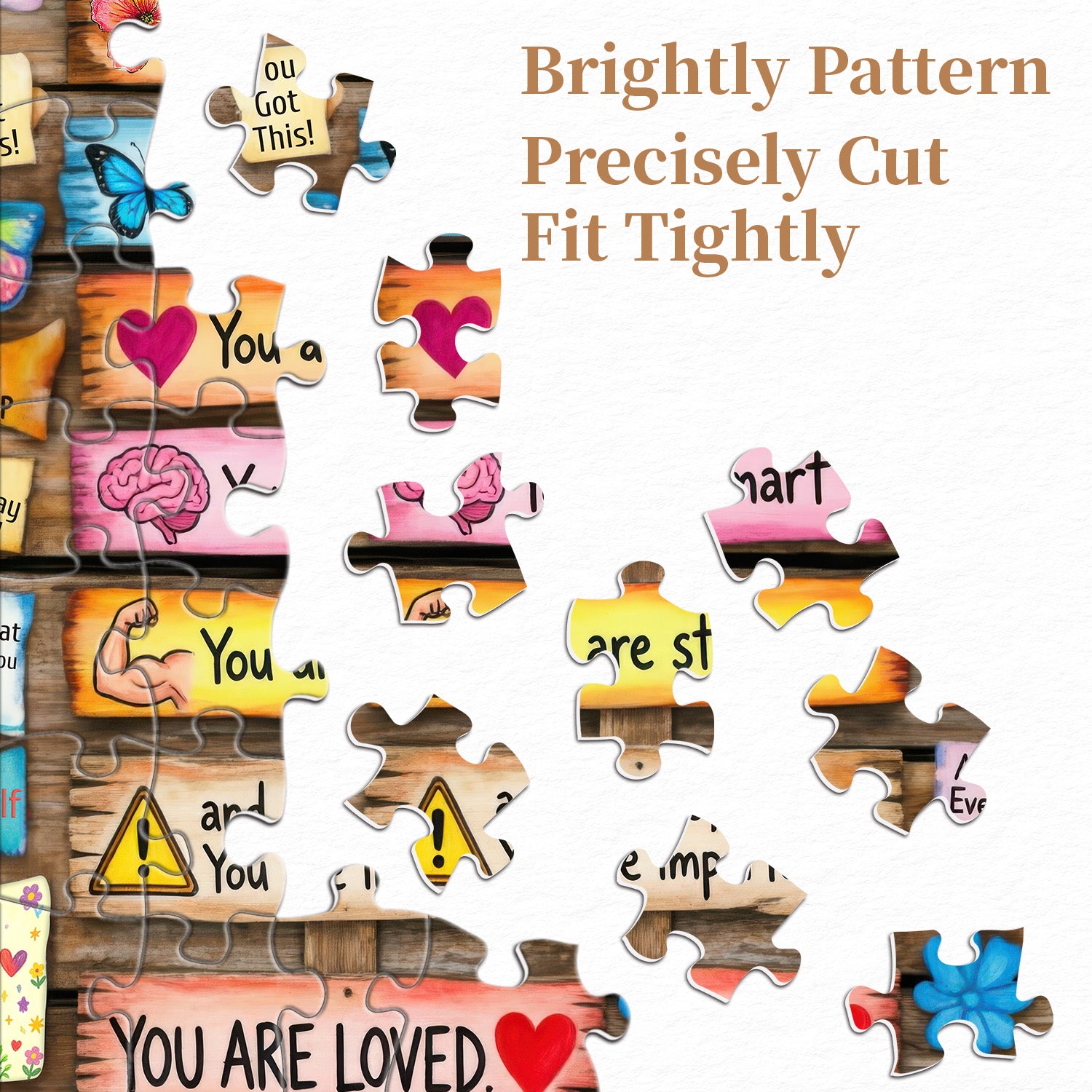 Tägliche Positivität Puzzle 1000 Teile