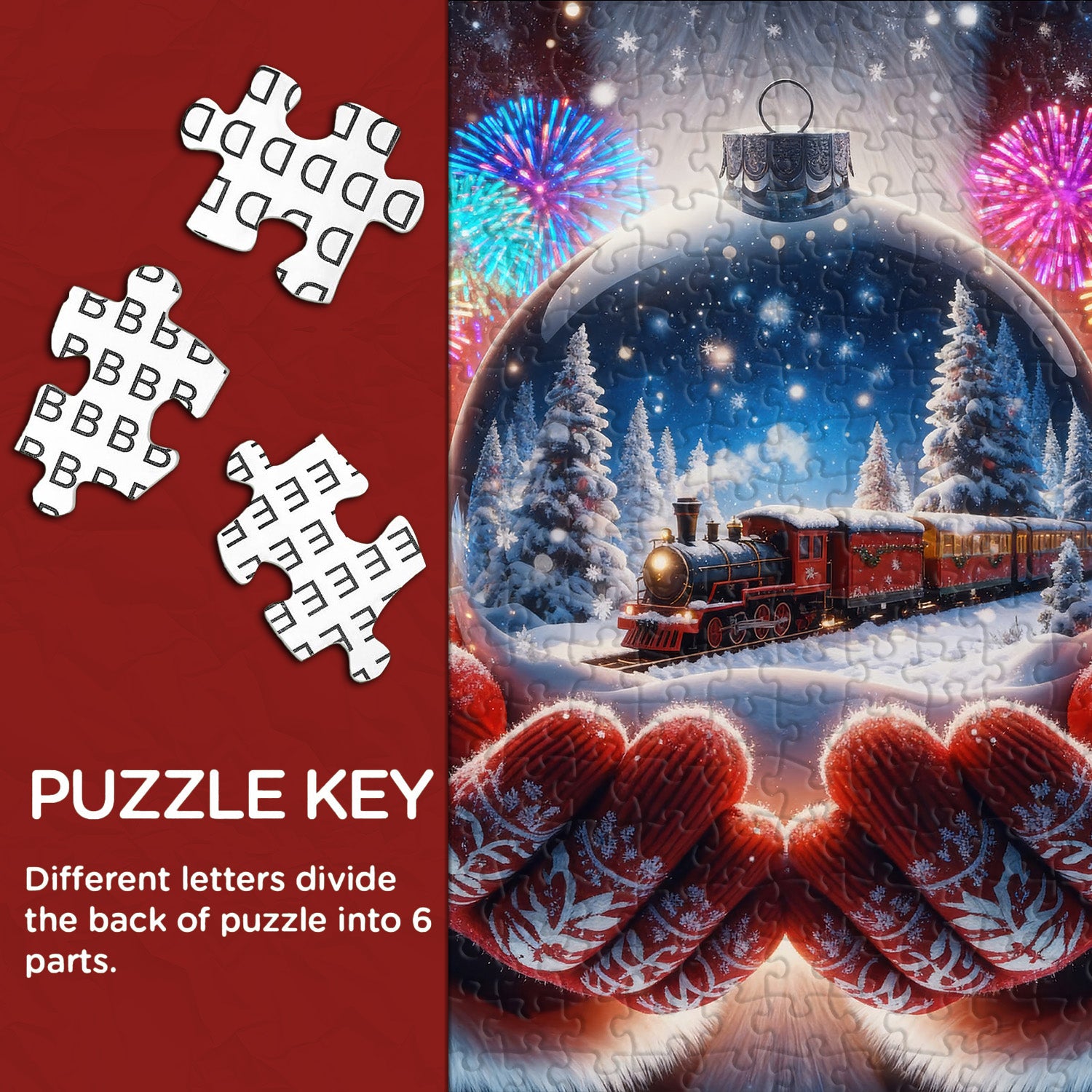 Zug-Kristallkugel-Puzzle, 1000 Teile
