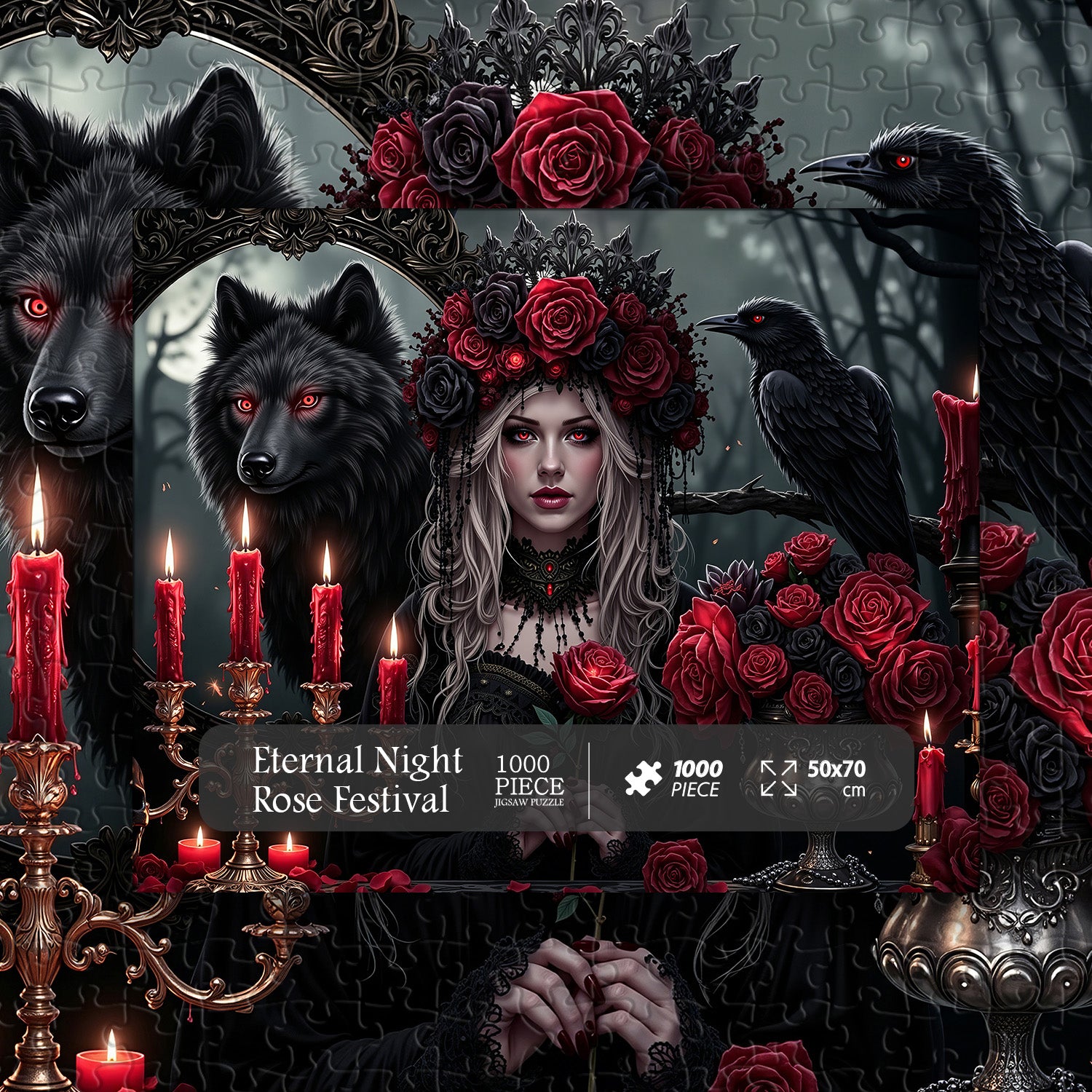Eternal Night Rose Festival Puzzle 1000 Teile