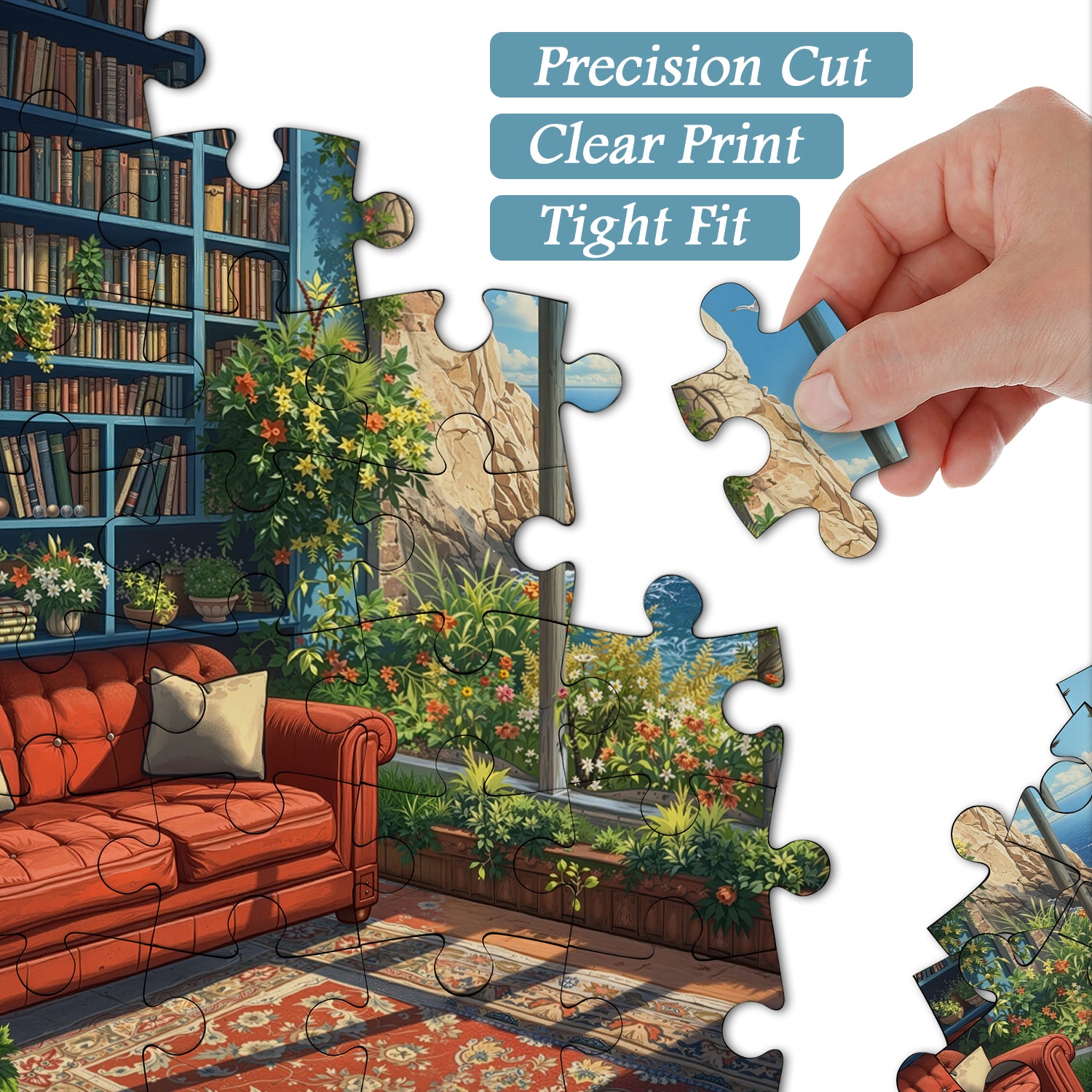 Seaside Reading Retreat Jigsaw Puzzle 1000 Pieces