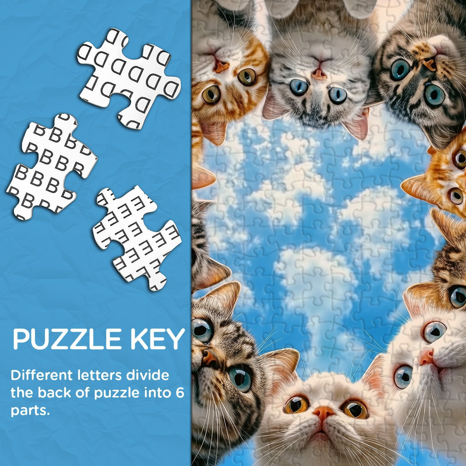 Puzzle mit Katzenbeobachtung, 1000 Teile