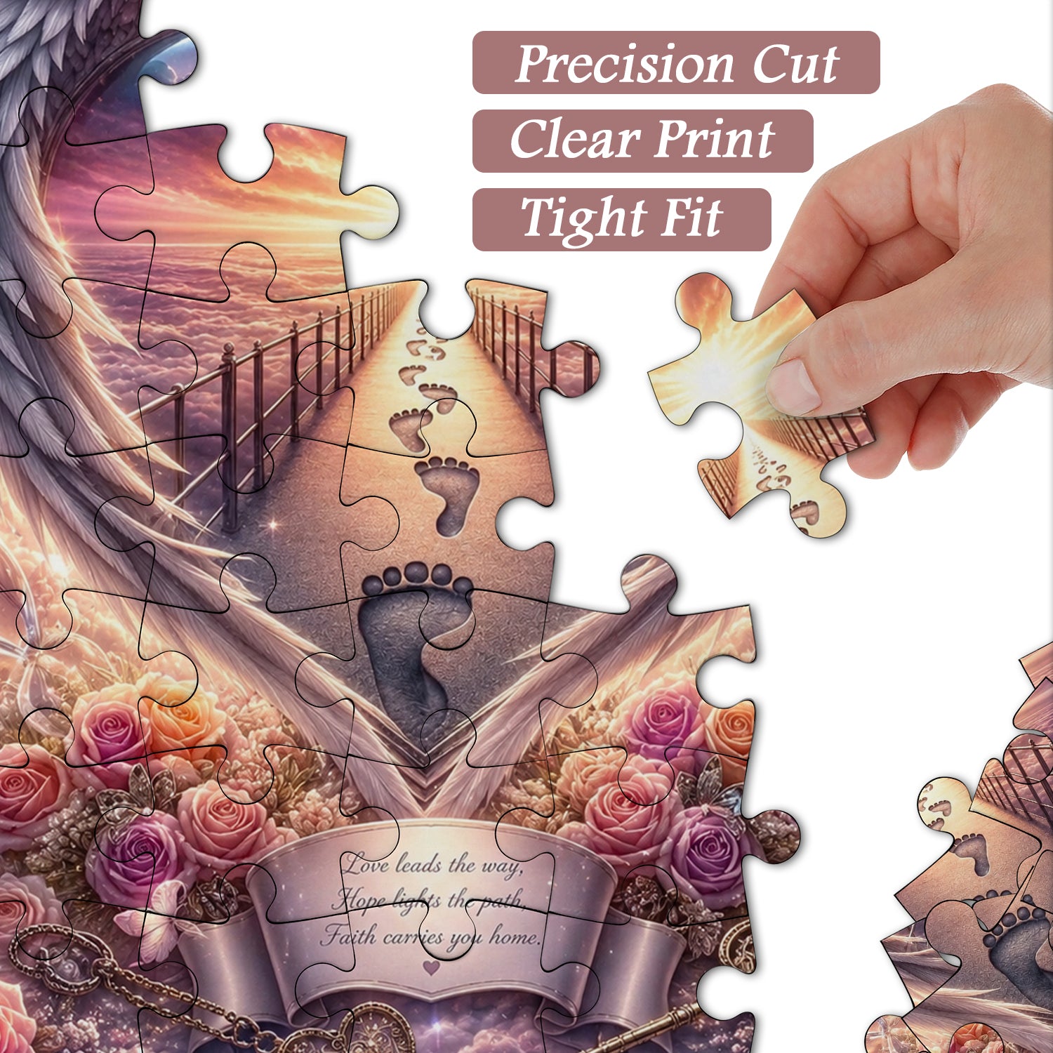 Geflügeltes Herz, Himmelspfad-Puzzle, 1000 Teile