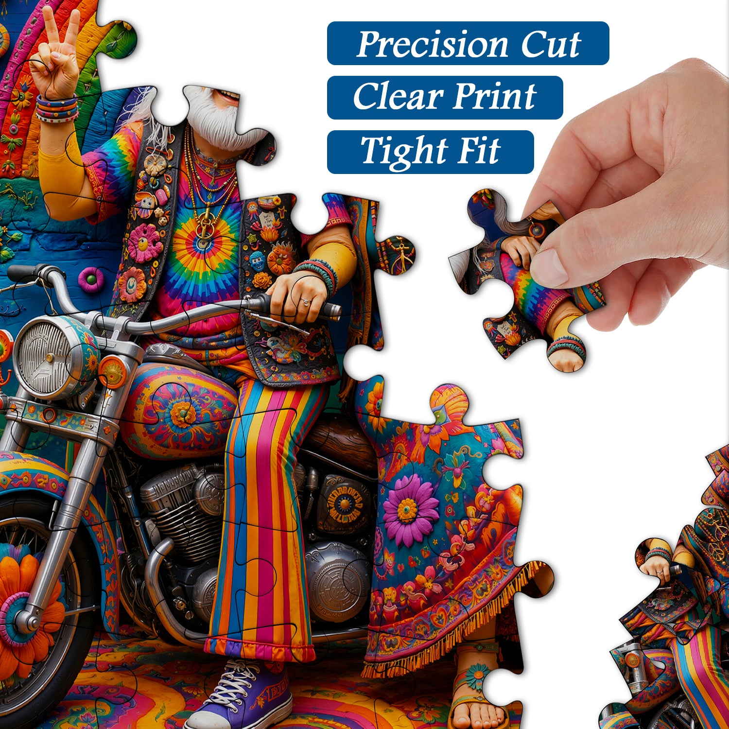 Boho-Motorrad-Abenteuer-Puzzle, 1000 Teile
